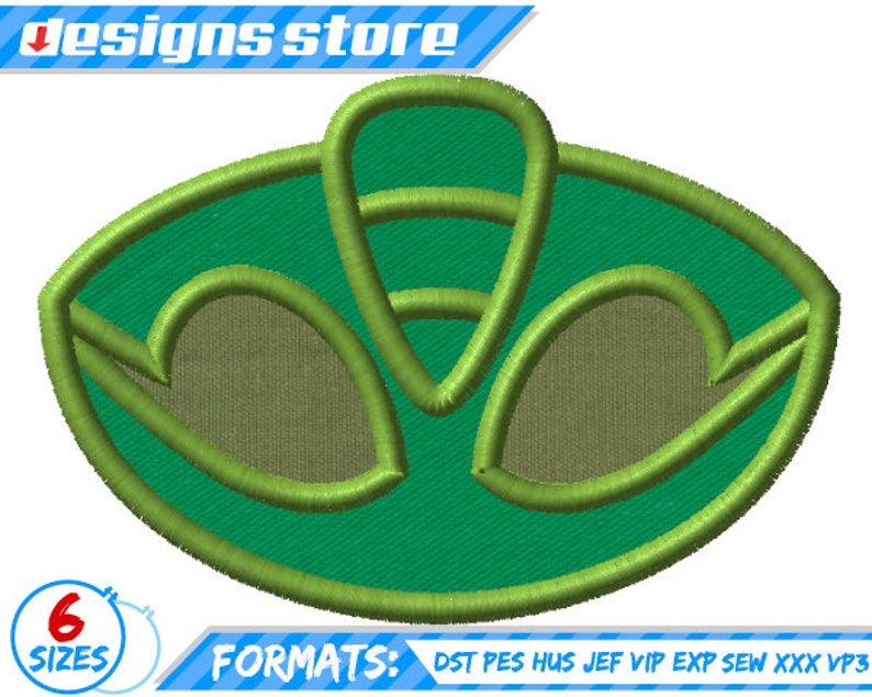 PJ Mask Logos APPLIQUE DESIGN Machine Embroidery Catboy | Etsy