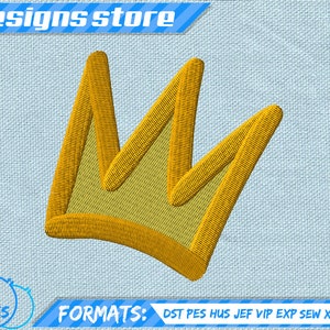 CROWN EMBROIDERY DESIGN, king princess tiara machine embroidery design, crown princess embroidery, crown king embroidery, tiara queen design