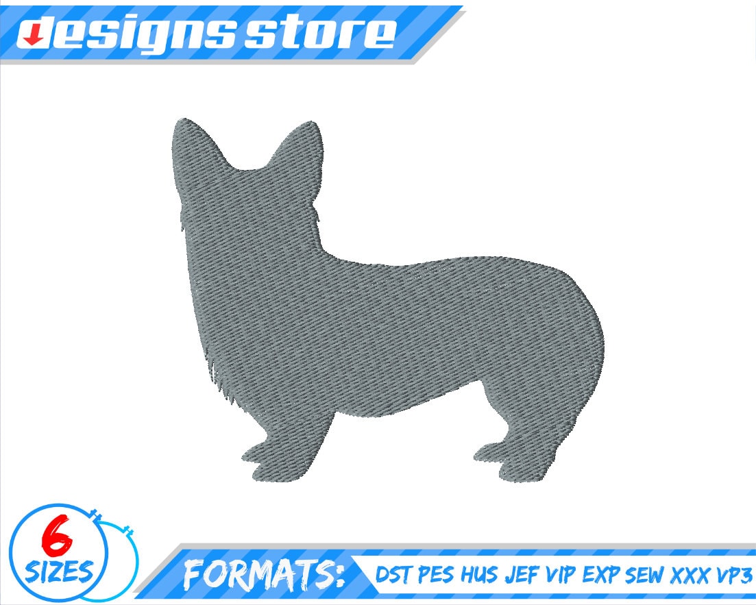 CORGI EMBROIDERY DESIGN Dog Corgi Machine Embroidery Design - Etsy Norway