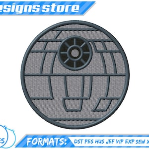 DEATH STAR EMBROIDERY Design Star Wars Embroidery Design R2D2 Darth Vader Embroidery Design Star Wars BB8 kylo ren r2d2 embroidery design