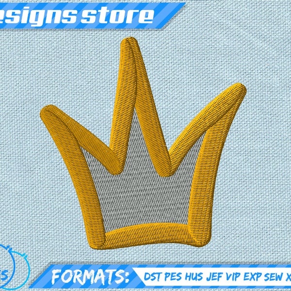 CROWN EMBROIDERY DESIGN, king princess tiara machine embroidery design, crown princess embroidery, crown king embroidery, tiara queen design