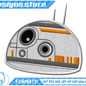 STAR WARS BB8 APPLIQUE Embroidery Design Machine Designs Star Wars