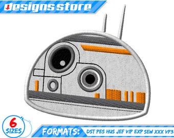 STAR WARS BB8 APPLIQUE Embroidery Design Machine Designs Star Wars