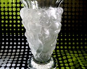 DESNA Czech Bohemian Frosted Nude of Figural Man Woman Child 39 Small Wonders quot VASE A Gorgeous Reproduction of the Lalique