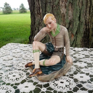 KERAMOS WIEN, Vienna Austria - the rare and large 8.25&quot; tall &quot;KNIGHT&quot; figurine - model #1700