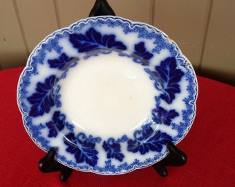 Johnson Brothers - NORMANDY Deep Blue Flow Blue Leaves & Small