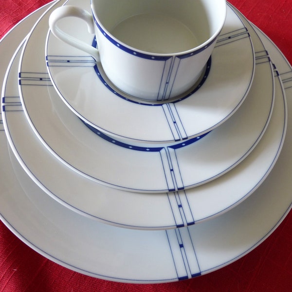 Swid Powell - Gwathmey Siegel & Assoc. inspired by Frank Lloyd Wright "CHICAGO BLUES" - CHOICE: Individual Pieces Left