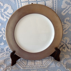 Bernardaud Limoges France - 11 5/8&quot; ALLIANCE in a Platinum (Silver) Band - SERVICE Dinner Plate or Chop Plate or Round Serving Platter