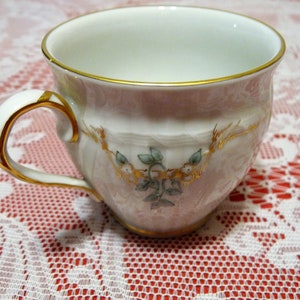 KPM Berlin Germany - Rocaille - designed by Friedrich Elias Meyer - hand-painted Turkish, Demitasse Espresso CUP w/ Gold Trim