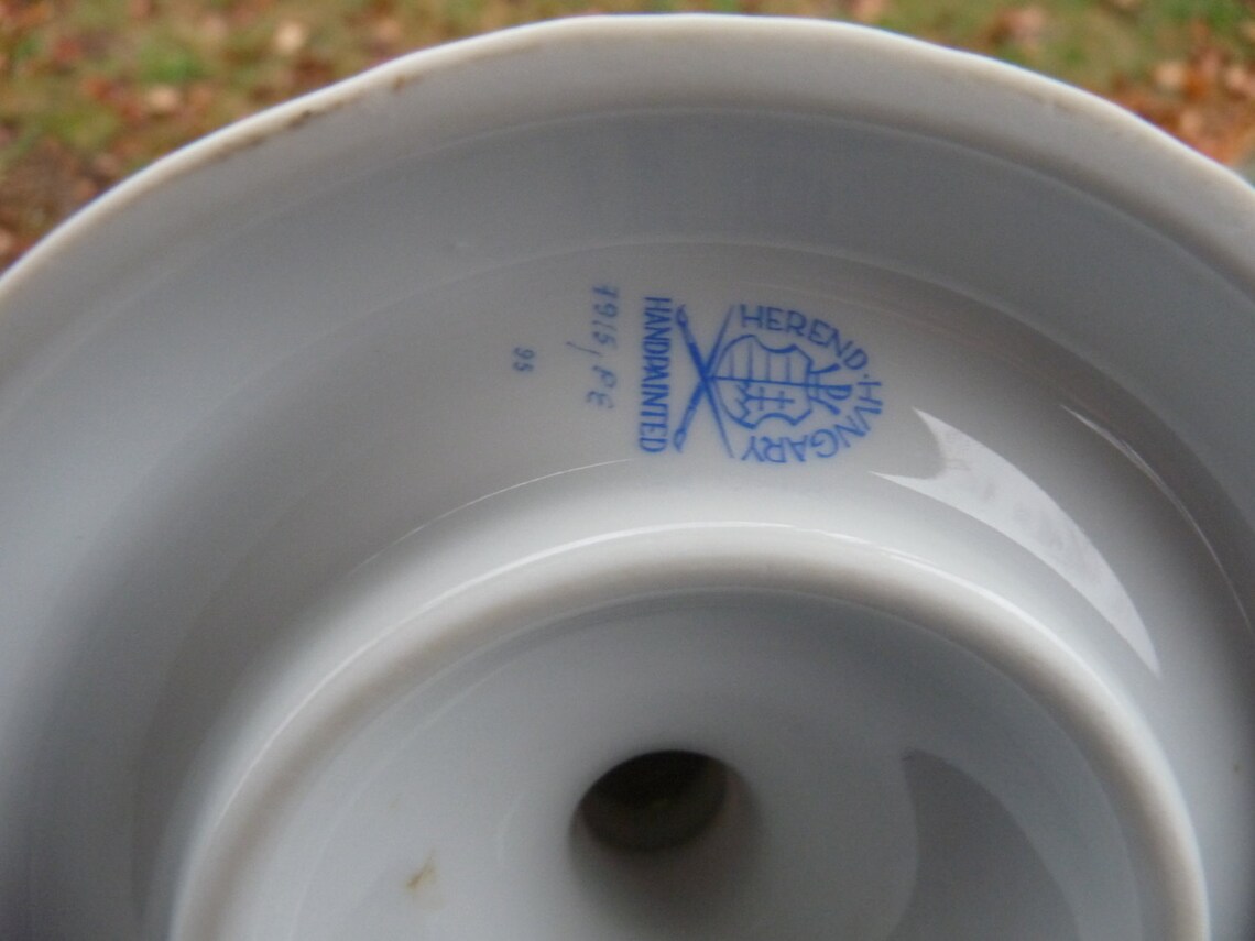 HEREND Made in Hungary Rare Hand Painted PERSIL parsley Etsy