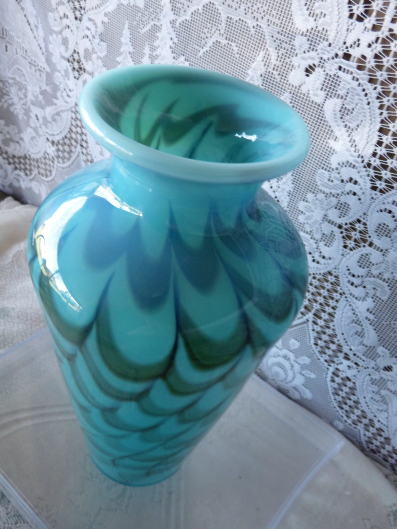 Fenton Glass Co. FRANK WORKMAN Art Studio Glass Pulled Etsy