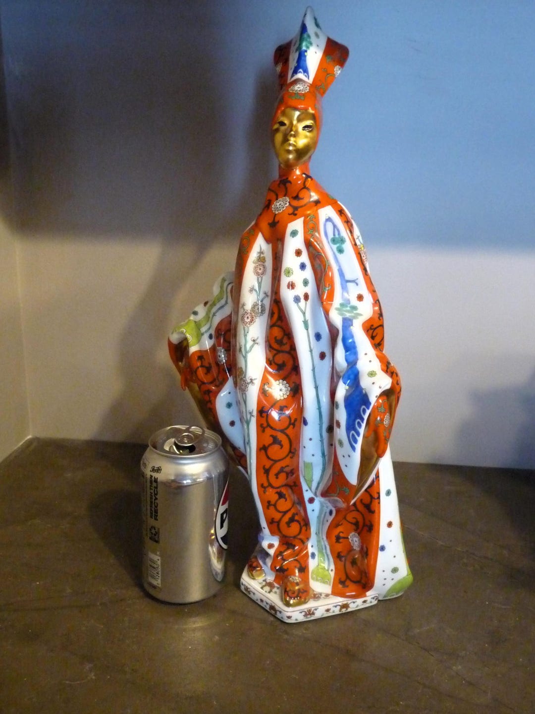 Herend, Hungary - Large Handpainted Porcelain Statuette 