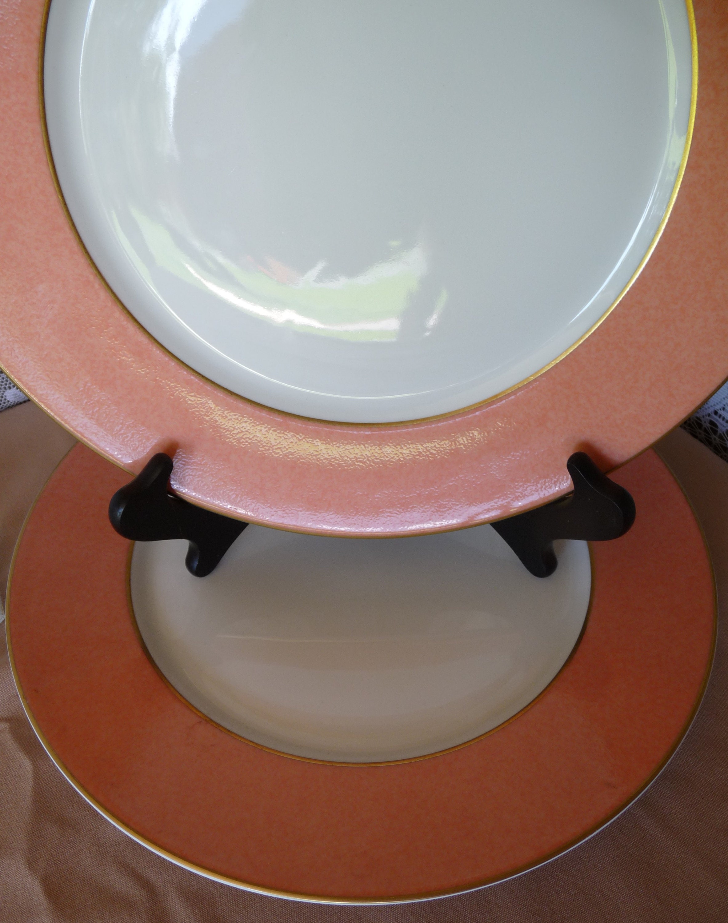 Raynaud, Limoges France - Salmon Orange Band HORIZON Presentation
