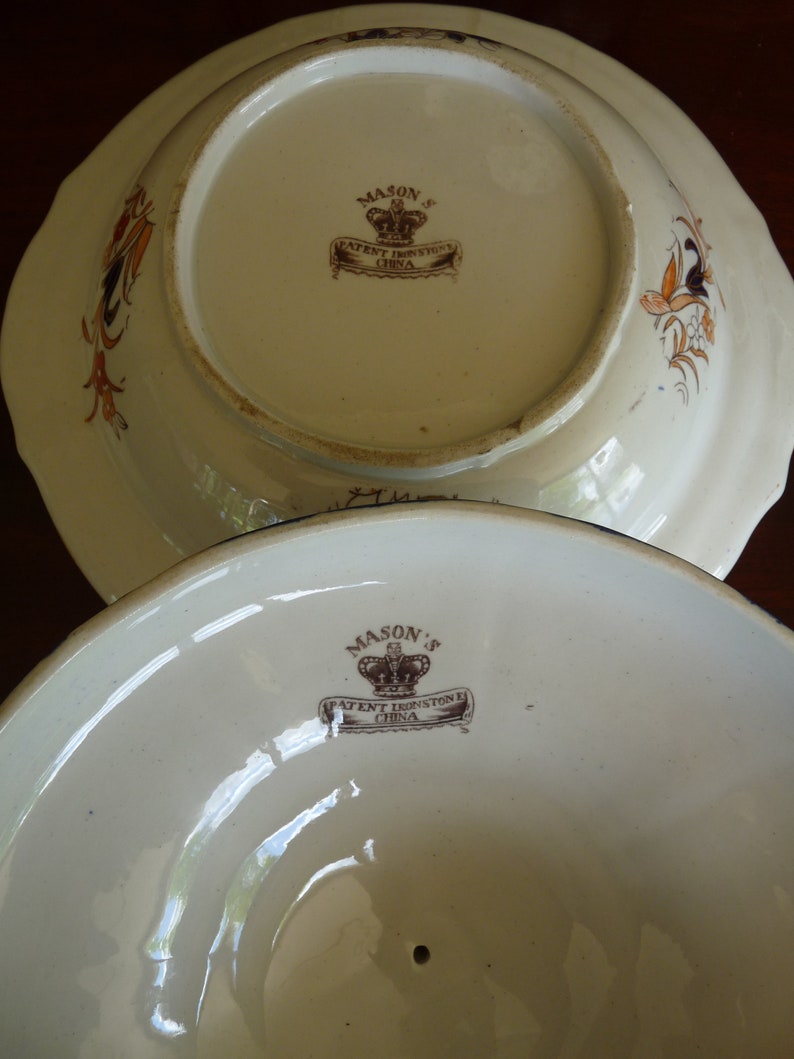 MASON'S Patent Ironstone China England C.1825 Asian - Etsy