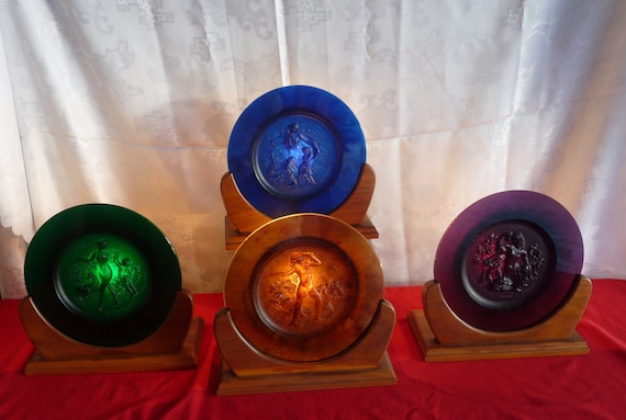 人気ブランド Pate Daum De by SEASONS FOUR Series Plates Crystal Verre ガラス
