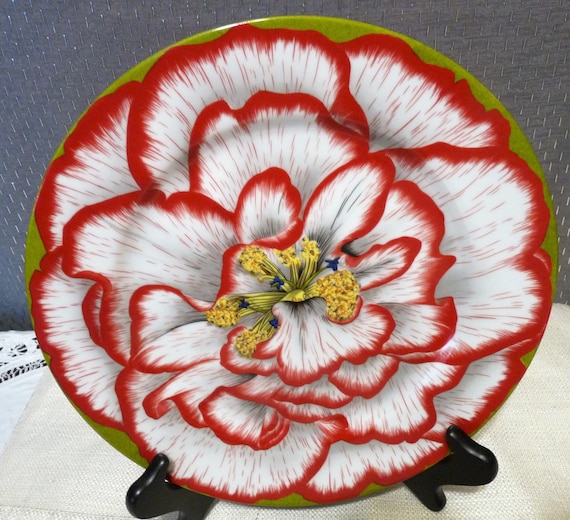 TAITU タイツー　皿　5枚　EMILIO BERGAMIN italy Taitu (TAITÚ), Italy in the I Fiori (the Flowers) Pattern by