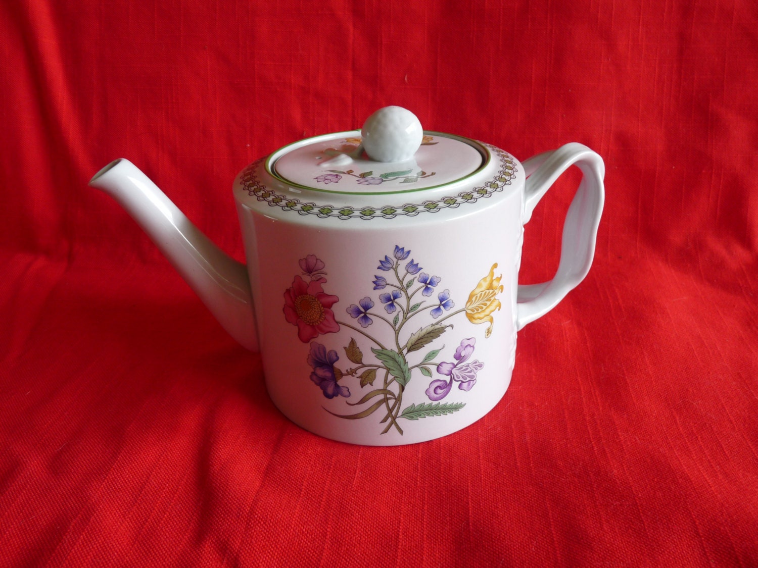 Spode England SUMMER PALACE W150 4 Cup Teapot with Colorful Etsy