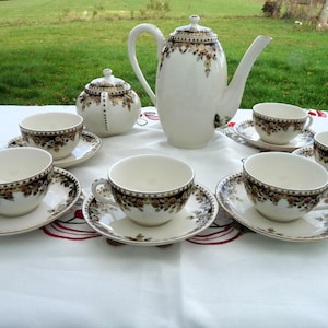 Zsolnay Coffee Set - Etsy