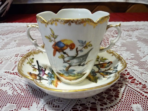 【Helena Wolfsohn】アンティーク　プレート　2枚セット Dresden Germany HELENA WOLFSOHN C.1879 - Meissen's Augusta Rex