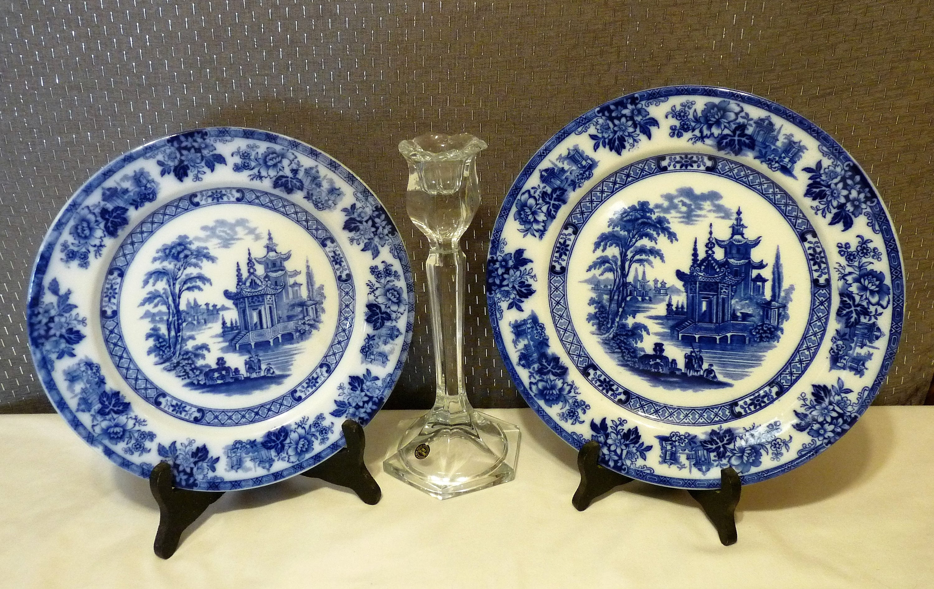 【BURSLEM】アンティーク　プレート BURSLEM】アンティーク プレート