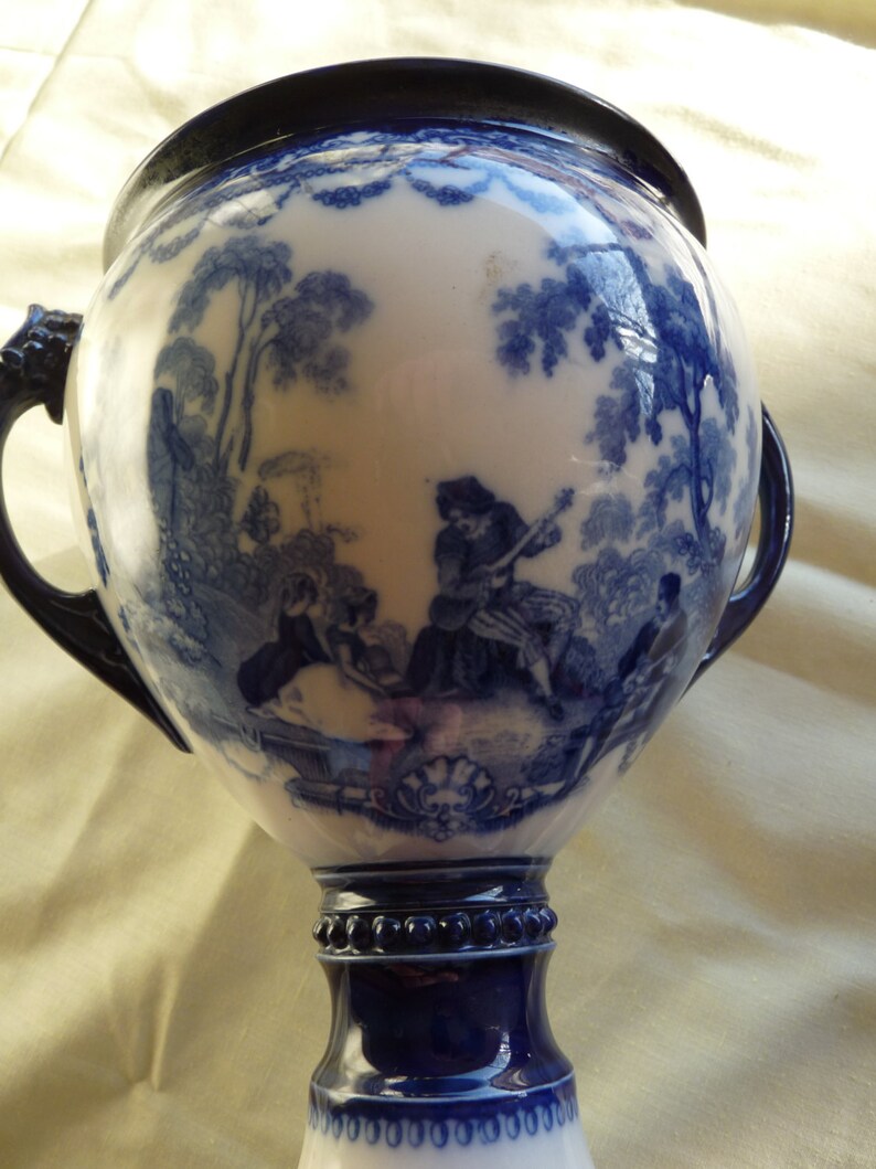 Doulton Burslem England WATTEAU Musical Serenade Etsy