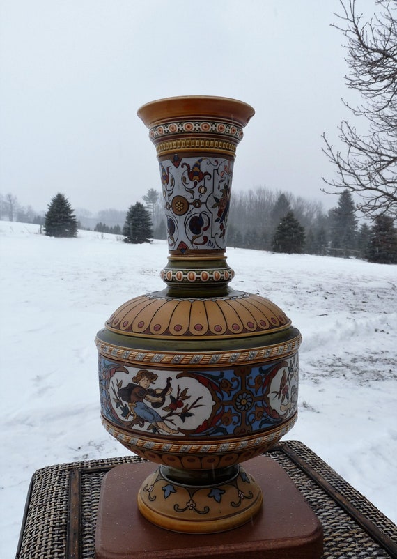 Villeroy & Boch METTLACH Germany - C.1885 - Figural Archery Theater Theme - 12