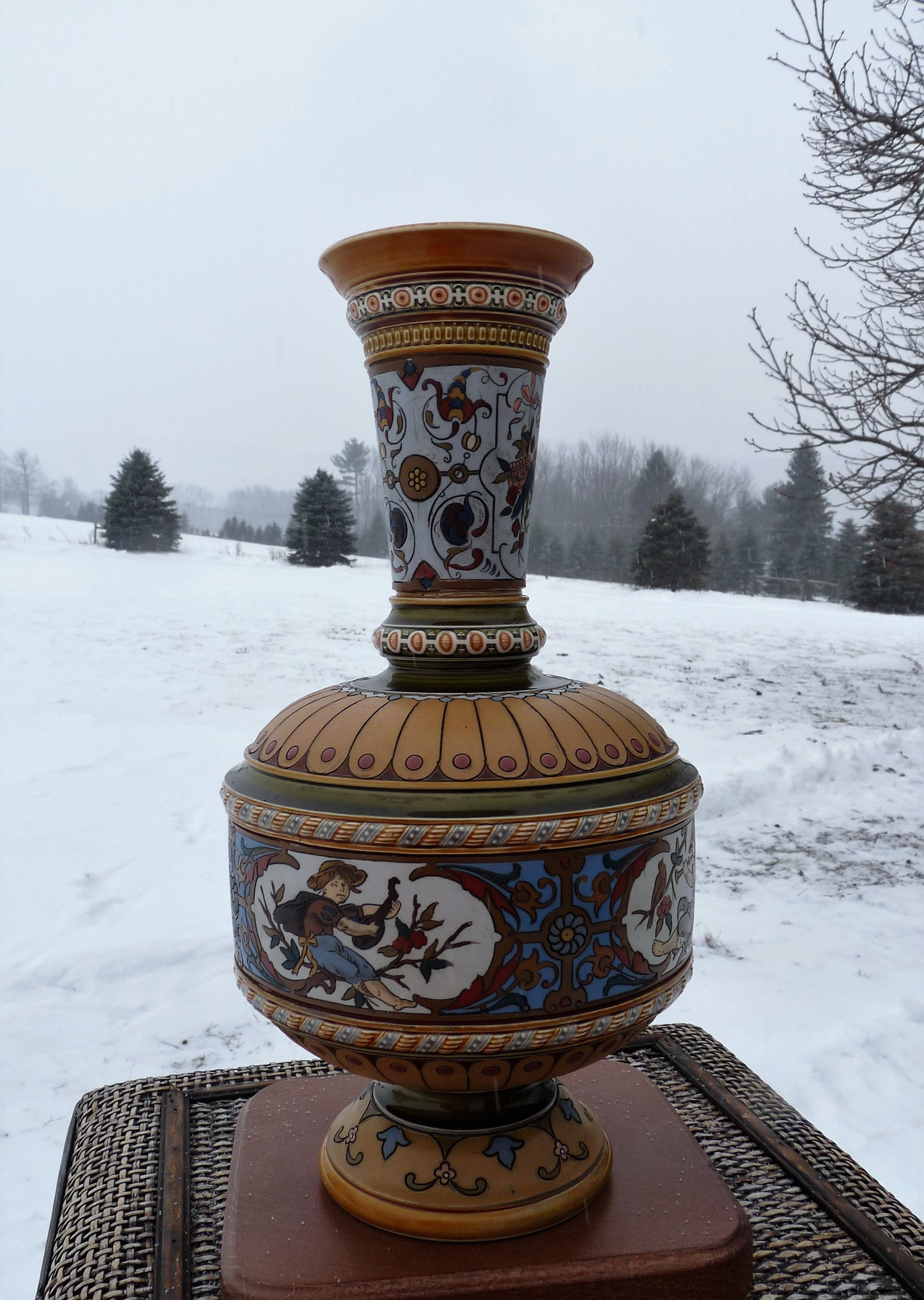 Villeroy & Boch METTLACH Germany - C.1885 - Figural Archery Theater Theme - 12