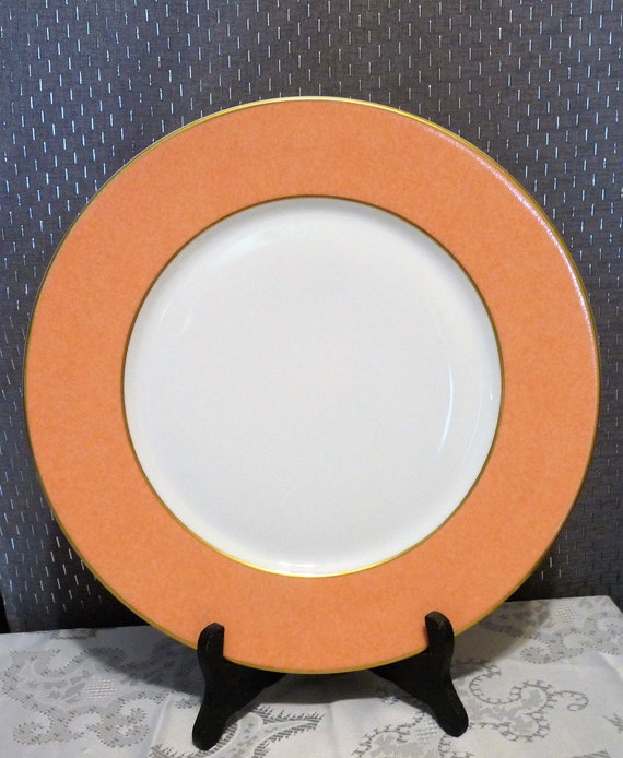 Raynaud, Limoges France - Salmon Orange Band HORIZON Presentation