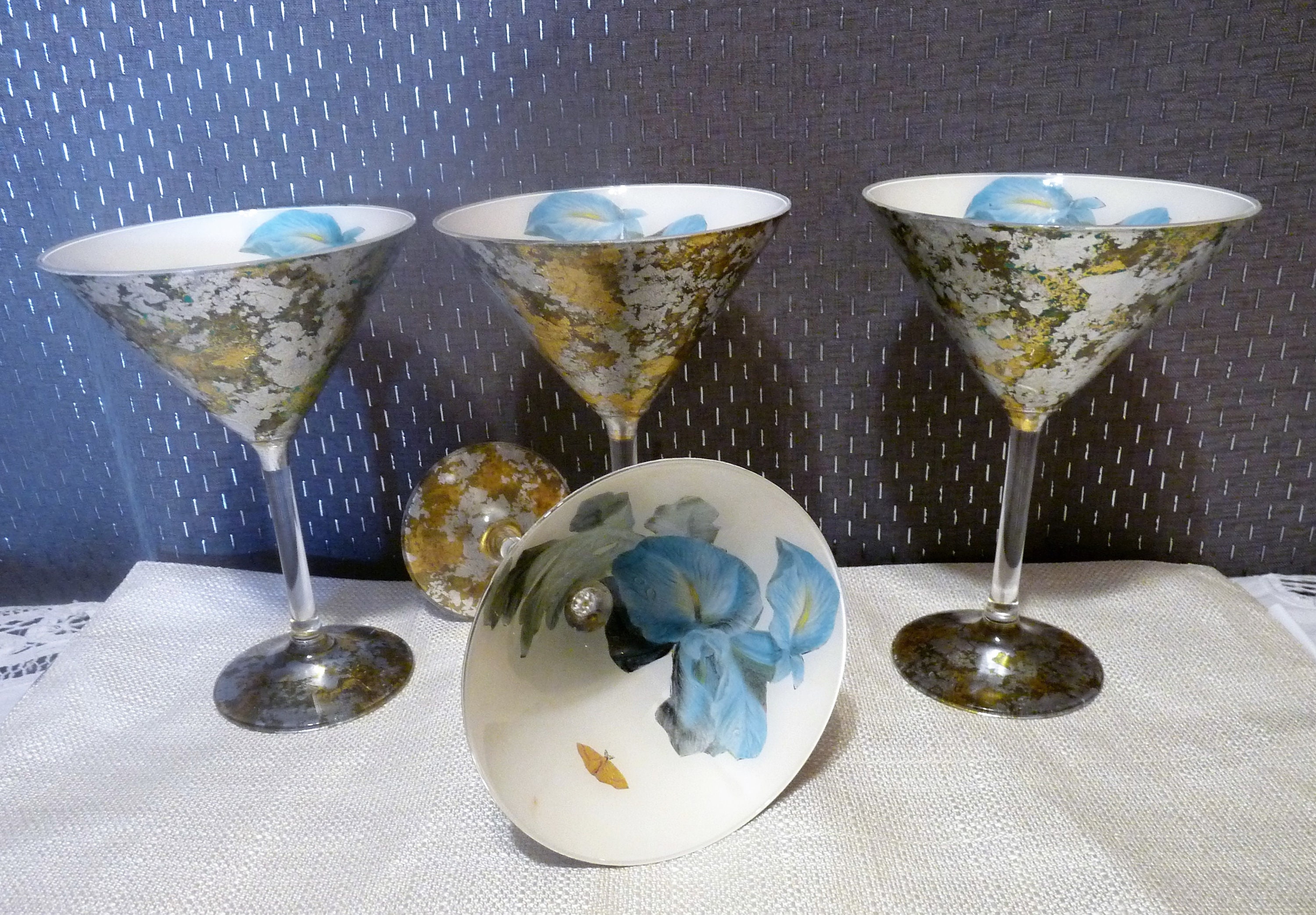 Lesley Roy Designs, USA - ONE or Set FOUR - Signed Handmade