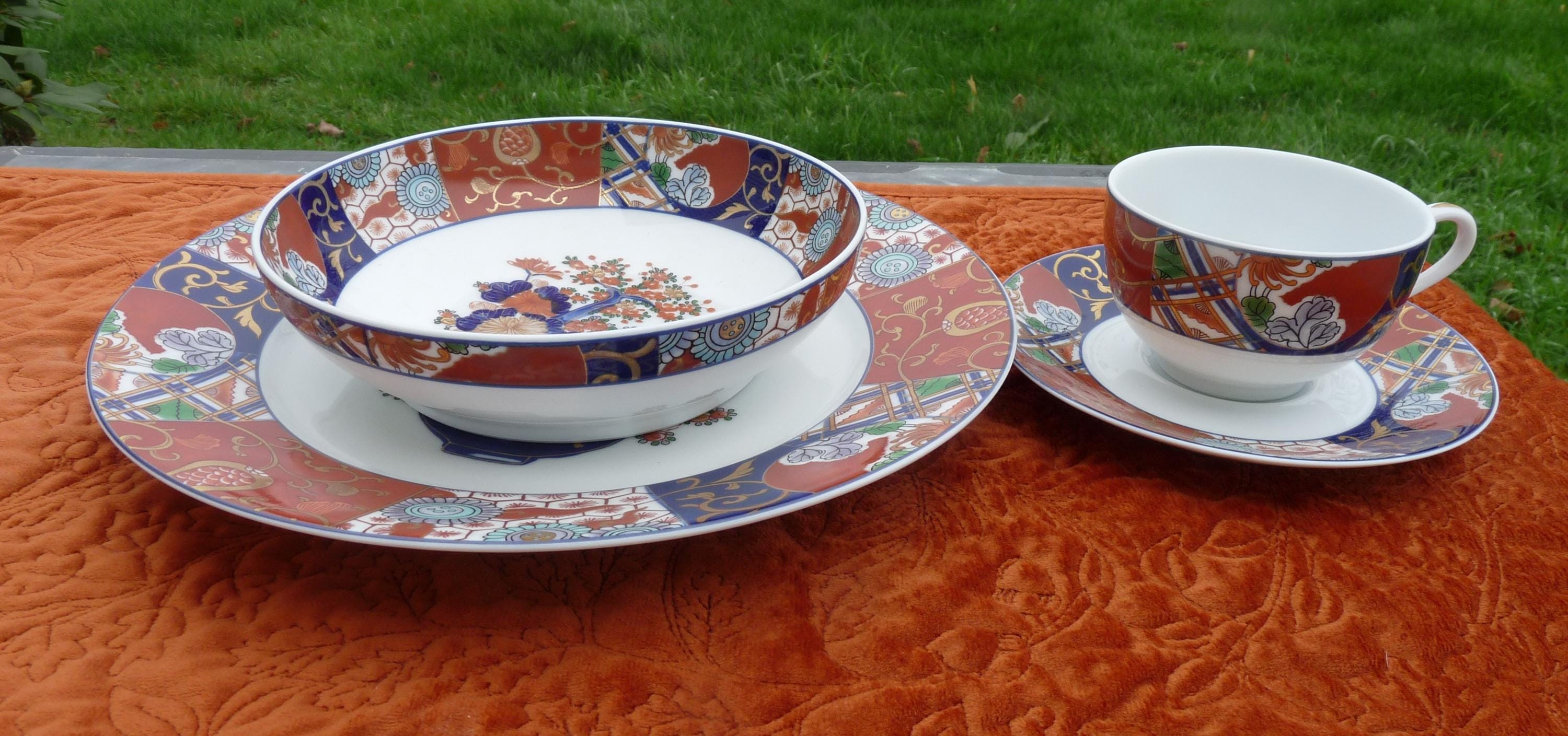 A. Raynaud Limoges France - SET 6 - Chinese Ming Doucai Design