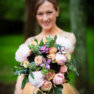 5 Bouquet de fleurs sauvages, Vitraux, fleurs, guérison par les cristaux, mariage, bouquet de mariée, cadeaux pour elle, maison, décoration, accents, jardinage image 9
