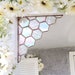 Clear Crystalized Honeycomb, honey bees, corner piece, elegant, home decor, wedding decor, stained glass, nature  lover, honey bees, bee, xo 