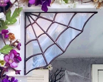 The Wispy spider silk Web, gothic decor ,goth girl, halloween decor, vampire , spiders ,spiderweb ,corner piece