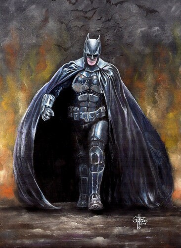 Batman, Artwork Piece, A3 Art Print, Made From Original Artwork