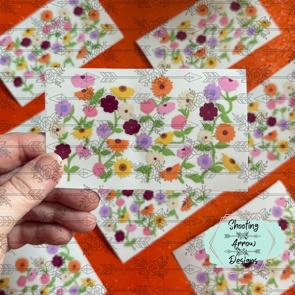 Piano Flowers UVDTF Sticker | Eras Tour Inspired