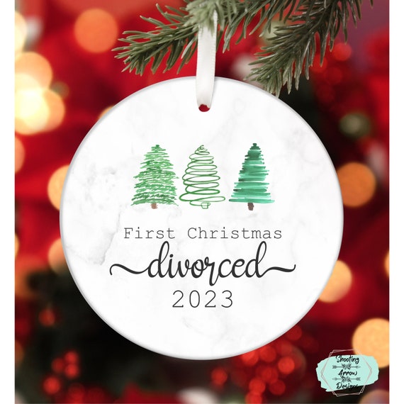 First christmas divorce ornament Clearance