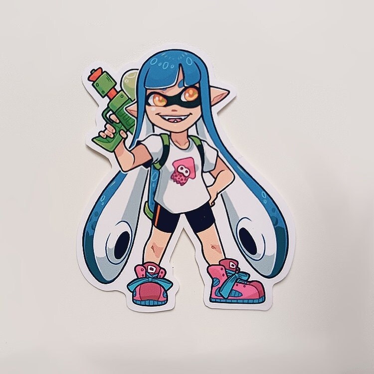Splatoon Inkling Vinyl Stickers - Etsy