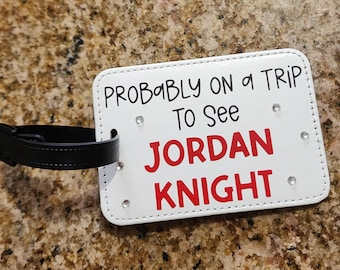 Blinged Jordan Knight luggage tag! NKOTB
