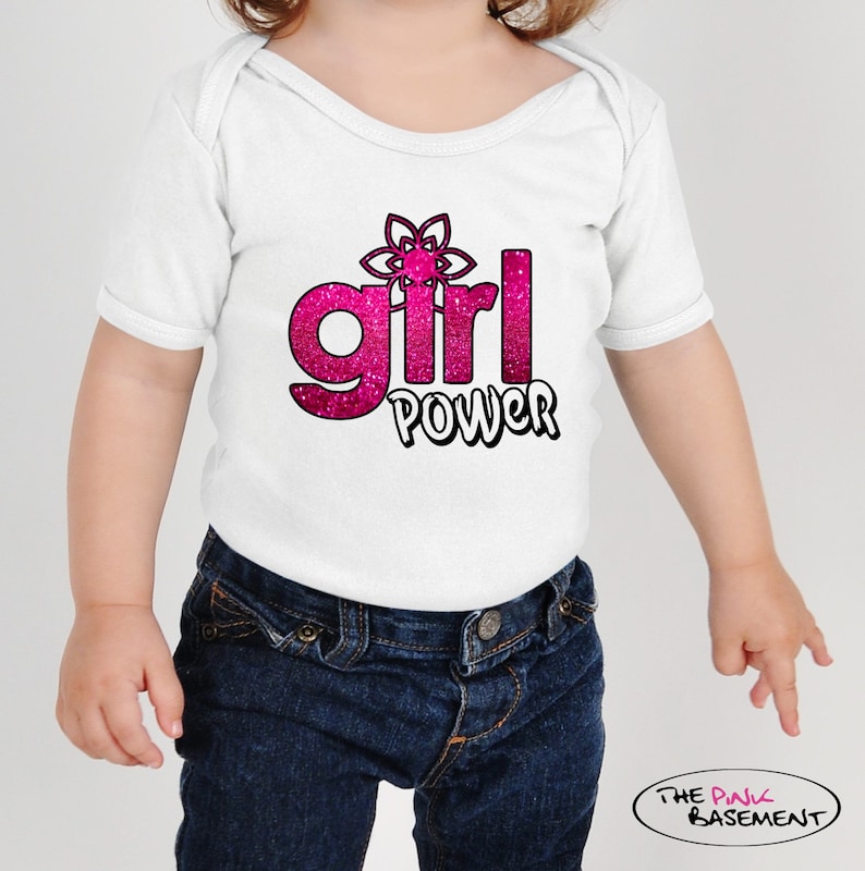 Baby Girl Power Pink Birthday Humor Cute present Clothing kids funny Girls Newborn Infant Onesies Shower Gift Clothing Gifts Personalized