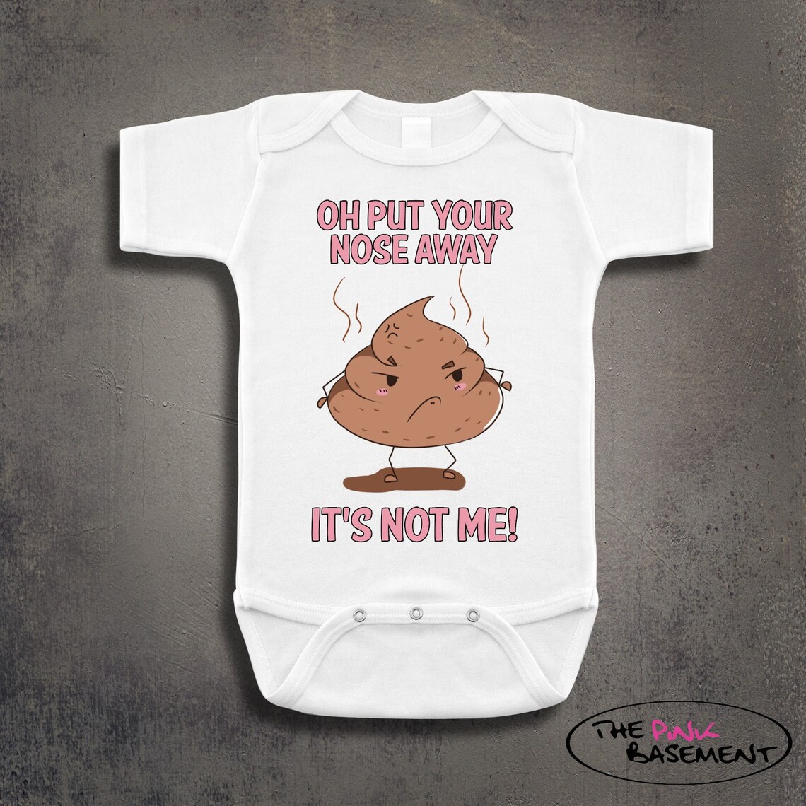 Poop oh put your nose away dirty diaper funny humor fart Etsy