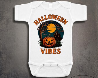 Happy Halloween Pumpkin Onesie: Pumpkin Scary Baby Clothes