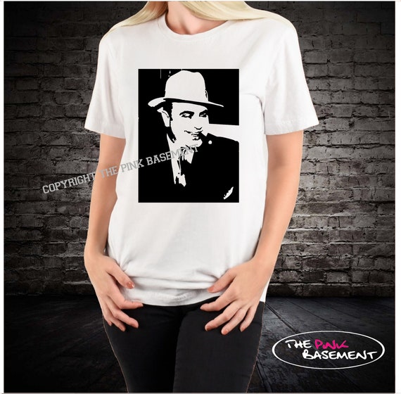 USA HANDMADE Al Capone Italian Mob Mobster Gangster Toddler Kids Tee Unisex Boys Girls Personalized Child Childrens Clothing Clothes T shirt top Tshirt
