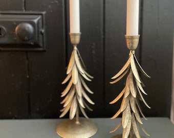 Pair of Candlesticks | Vintage Tablescaping, Dark Academia Decor