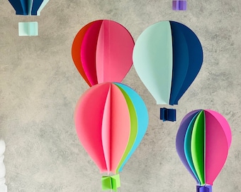 Hot Air Balloon Mobile |  Gender neutral nursery decor