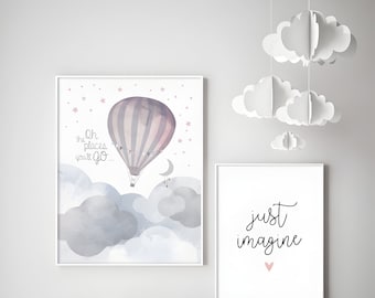 Minimalist Nursery Cloud Mobile | Cloud decor, baby gift idea, gender neutral gift