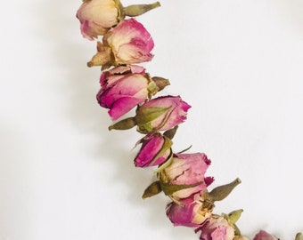 Rosebud Garland  |  Flower wall decor, Mothers Day Gift idea