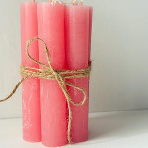 Short Dinner Candle Bundle | Earthy Rustic Table Decor, Gift Ready under 10