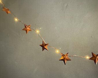 SILVER GLITTER STARS MINI GARLAND – Bonjour Fête