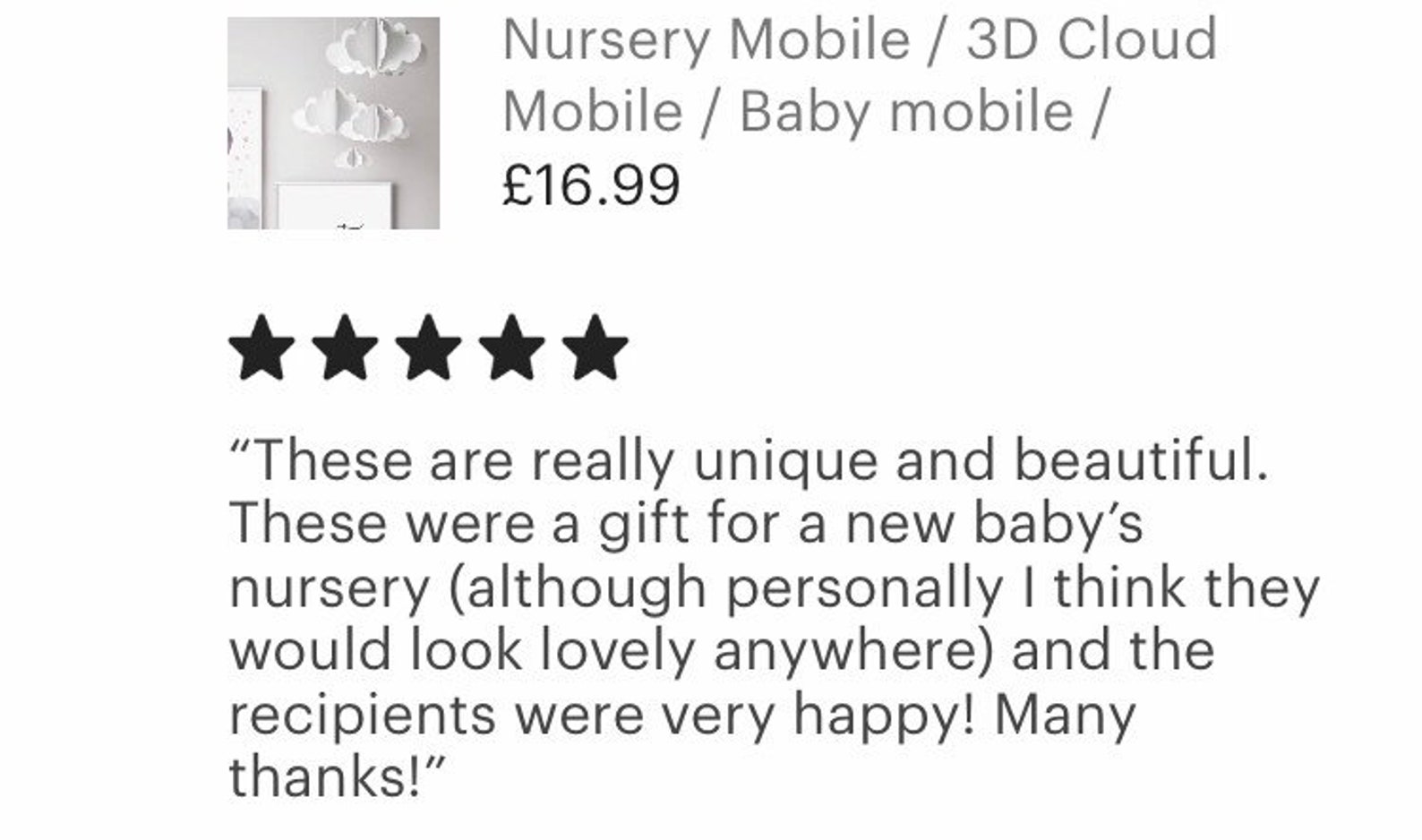 Nursery 3D Clouds Nursery Mobile Gender Neutral Nursery Etsy UK