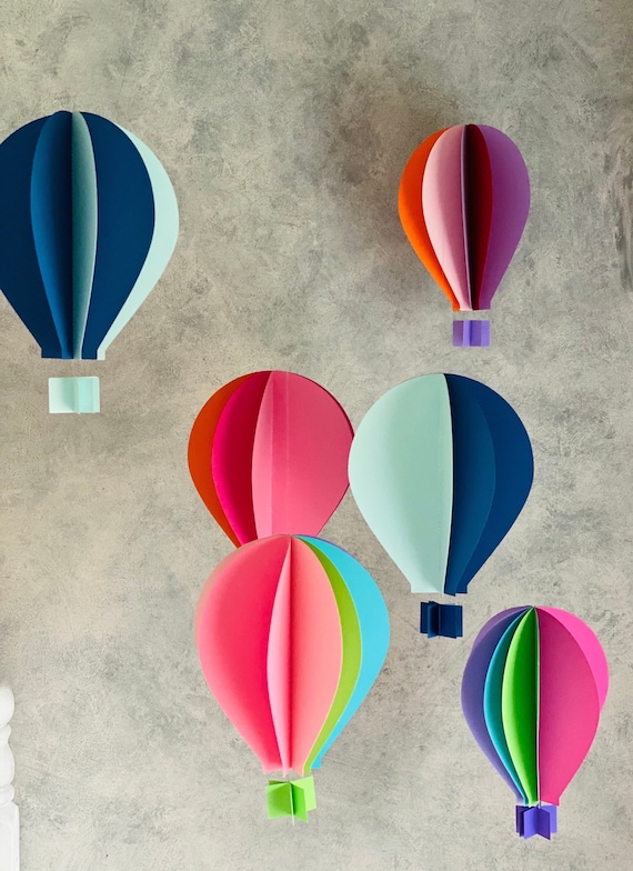 Decoración móvil de globo de aire caliente / decoración de - Etsy España